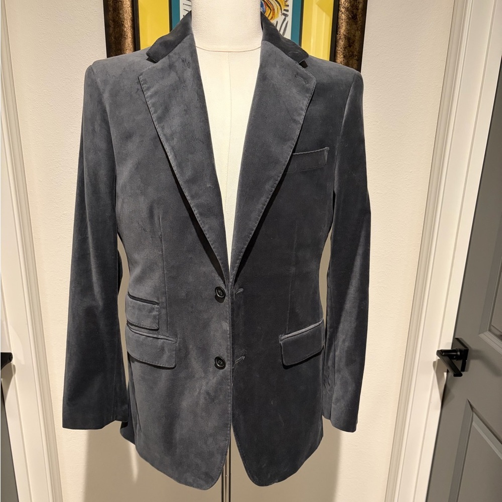Banana Republic Grey Velvet Sport Coat - Size 40 Brand New and Never Worn - Picture 1 of 5